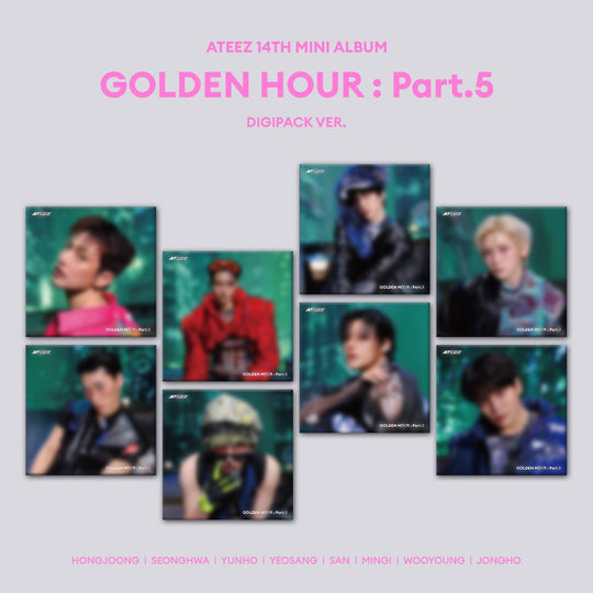 (Pre Order) Ateez - Golden Hour Pt.5: Digipack Member ver. - Soundwave POB