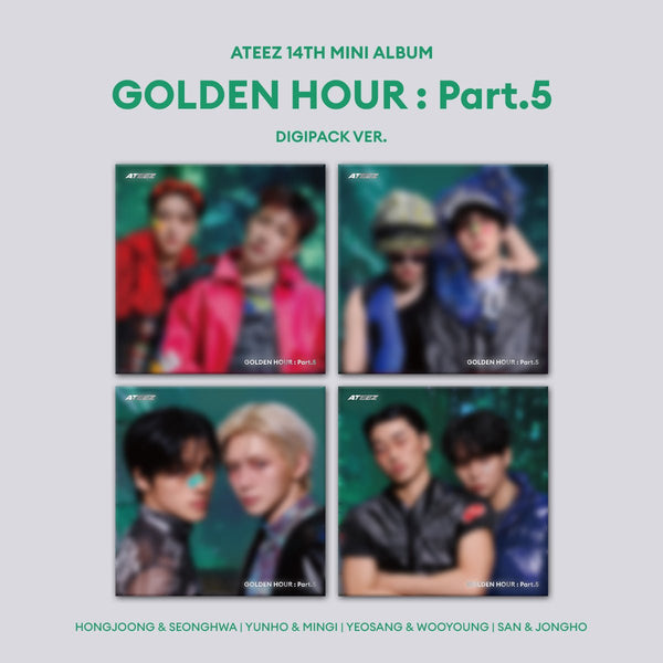 (Pre Order) Ateez - Golden Hour Pt.5: Digipack Unit ver. - Dear My Muse POB