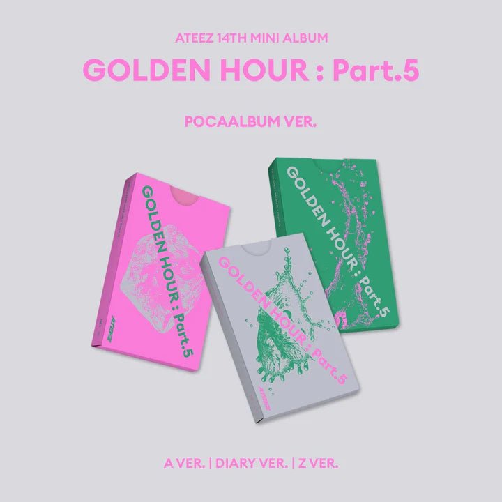 (Pre Order) Ateez - Golden Hour Pt.5: Poca Album - ToqToq POB - KPop Idol