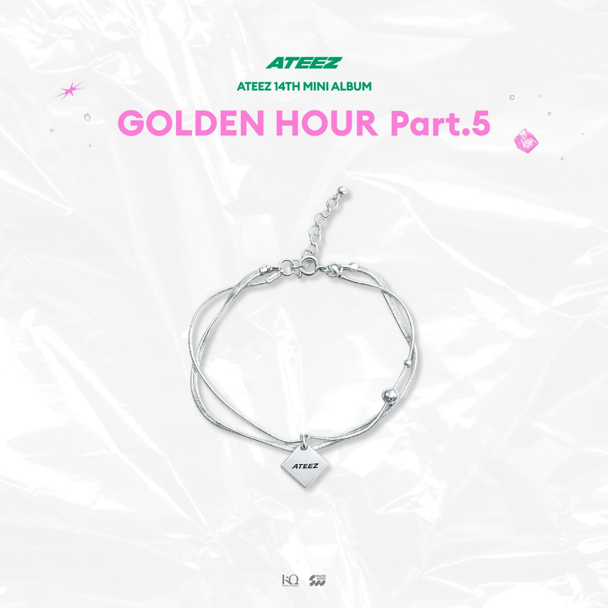 (Pre Order) ATEEZ - Golden Hour Pt.5 Pop-Up Official MD: 925 SILVER BRACELET - KPop Idol