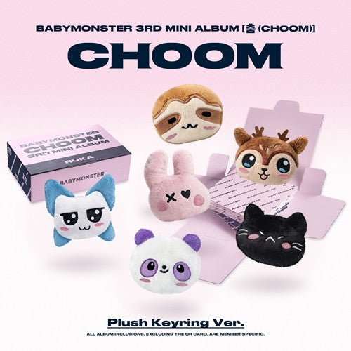 (Pre Order) Babymonster - Choom: Plush Keyring ver. - KPop Idol