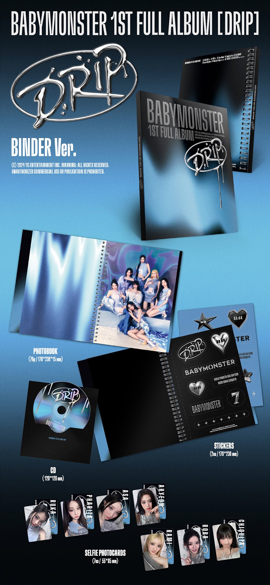 (Pre Order) Babymonster - Drip (Binder Version) - KPop Idol