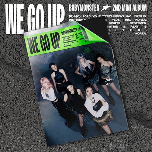 (Pre Order) BABYMONSTER - We Go Up: WE version with Weverse POB - KPop Idol