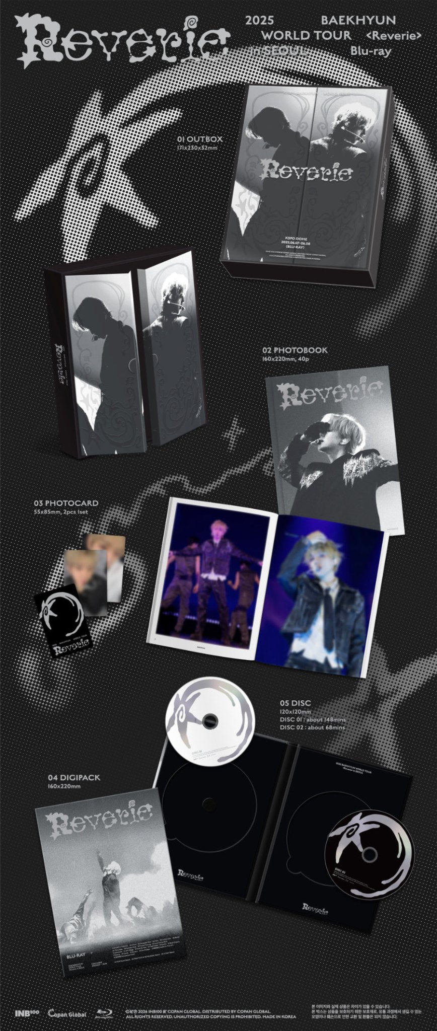(Pre Order) Baekhyun - 2025 World Tour <Reverie> in Soul Blu - Ray - KPop Idol