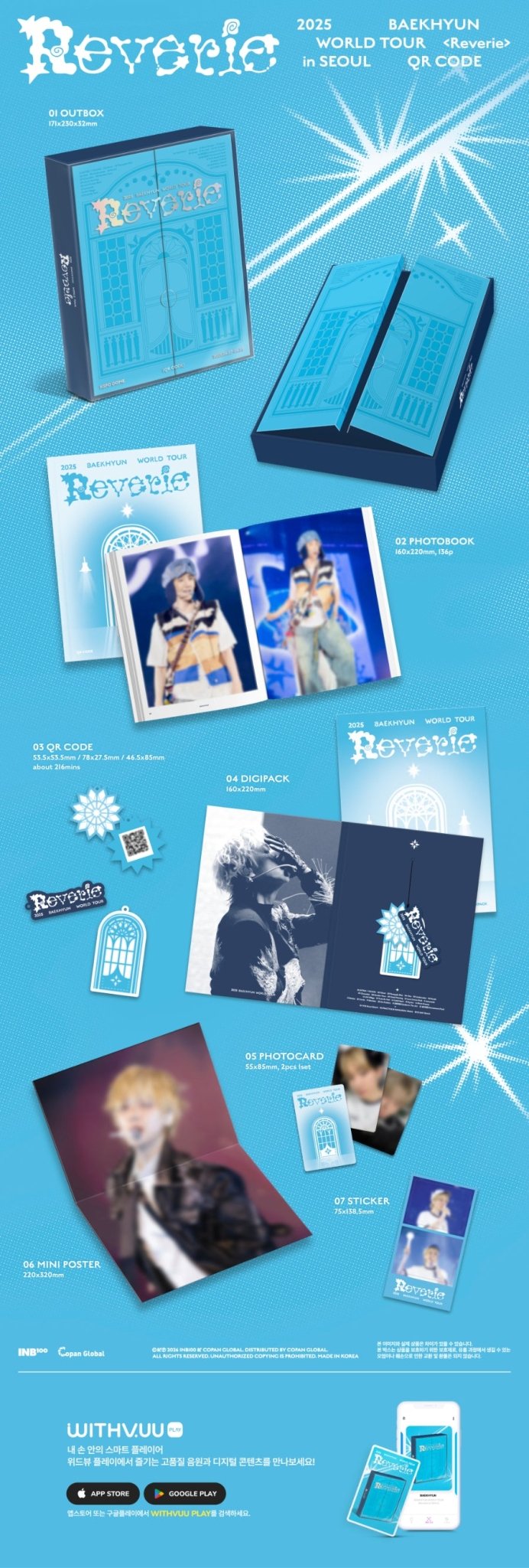 (Pre Order) Baekhyun - 2025 World Tour <Reverie> in Soul QR Code - KPop Idol