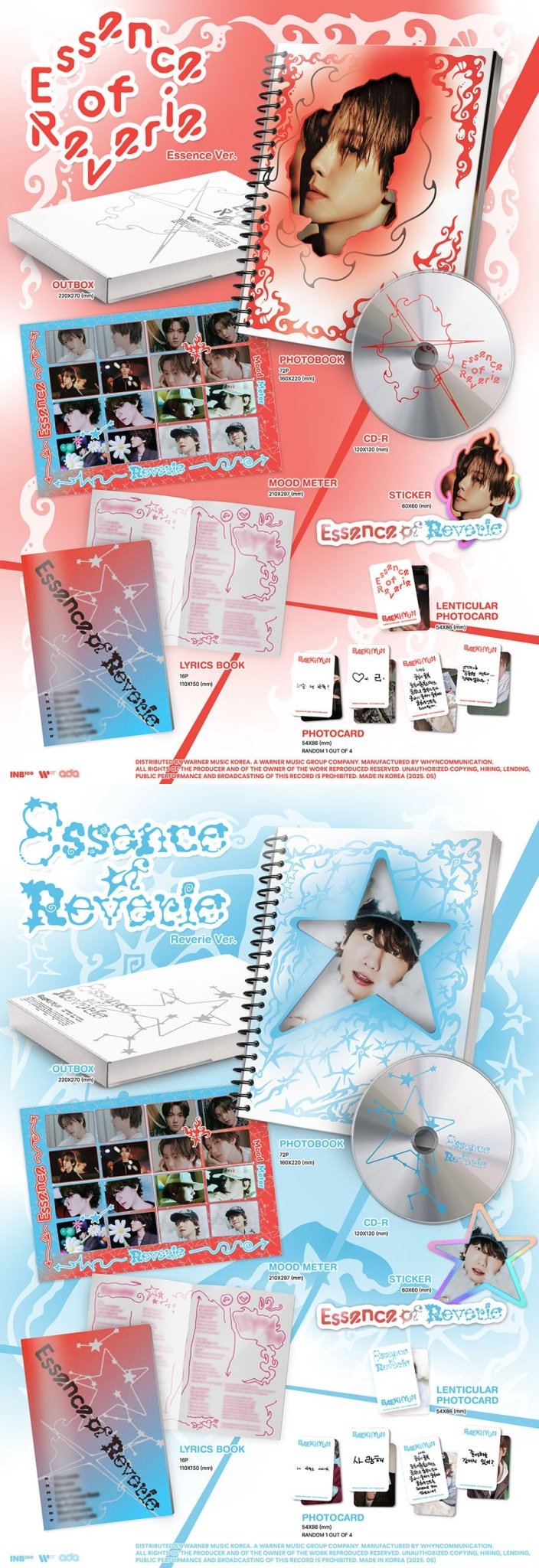 (Pre Order) Baekhyun - Essence of Reverie Photobook Version (version choice) - KPop Idol