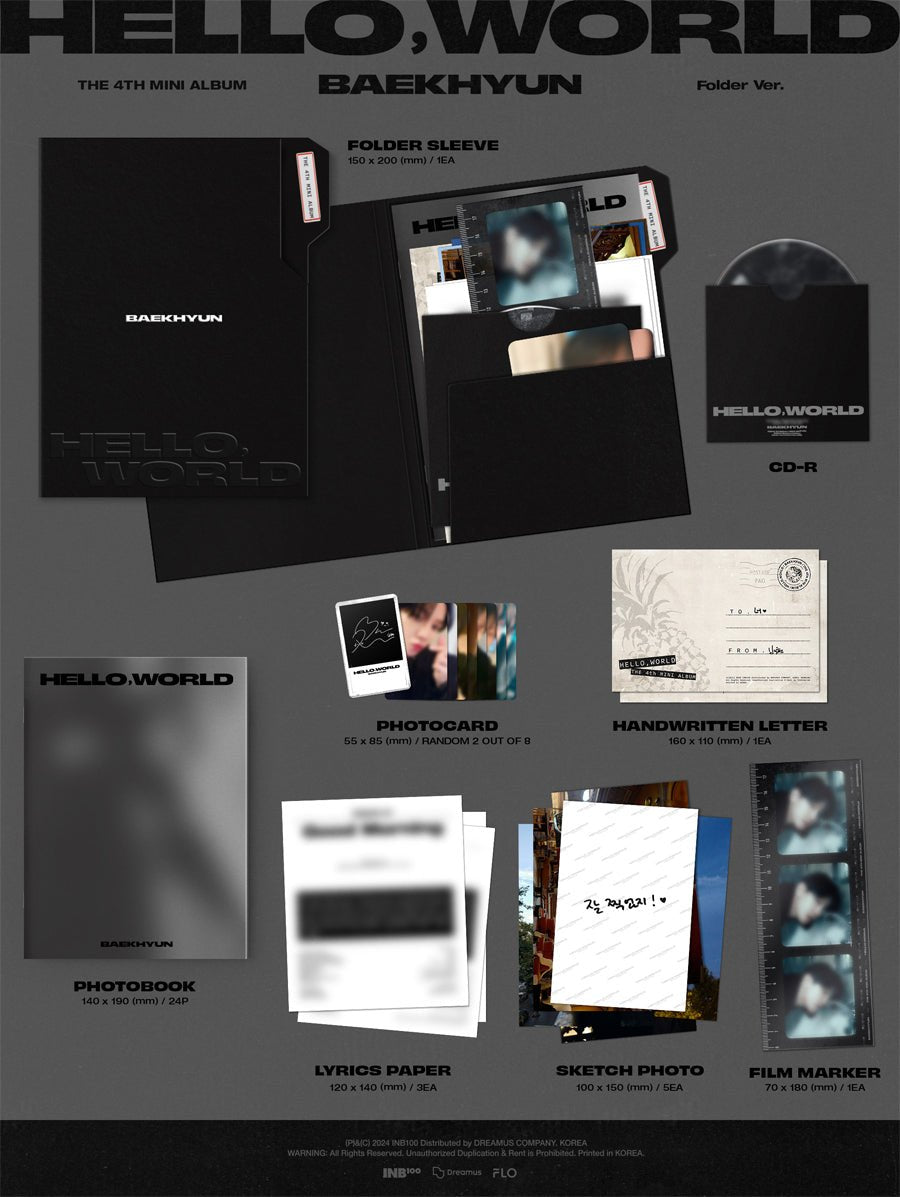 (Pre Order) Baekhyun: Hello, World - Folder Version - KPop Idol