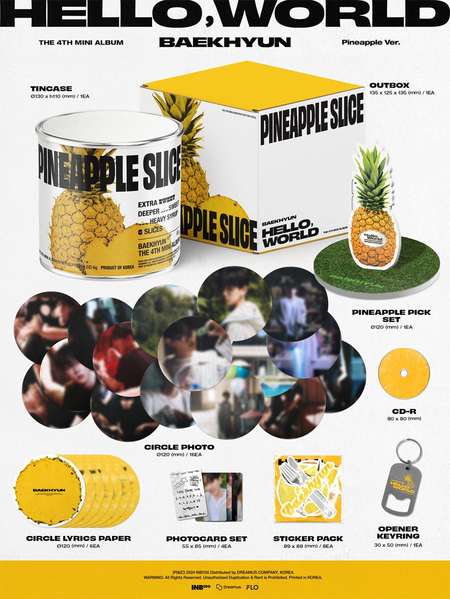 (Pre Order) Baekhyun: Hello, World - Pineapple Version (Limited) - KPop Idol