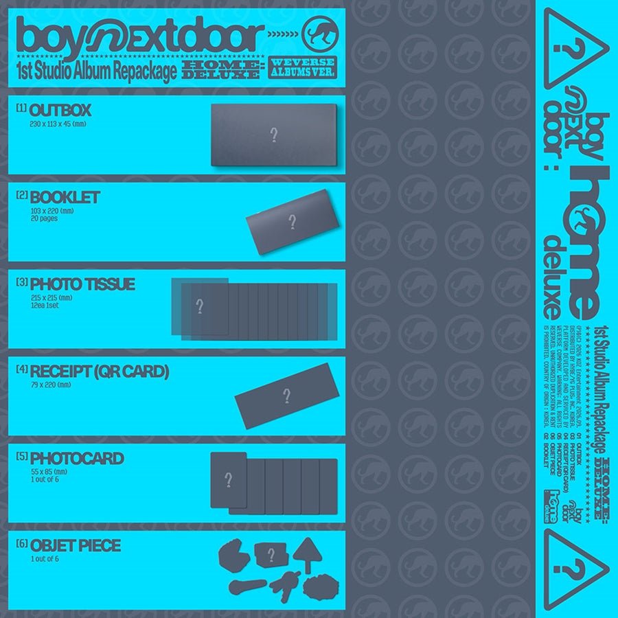 (Pre Order) BoyNextDoor - Home: Deluxe - Weverse Album - KPop Idol