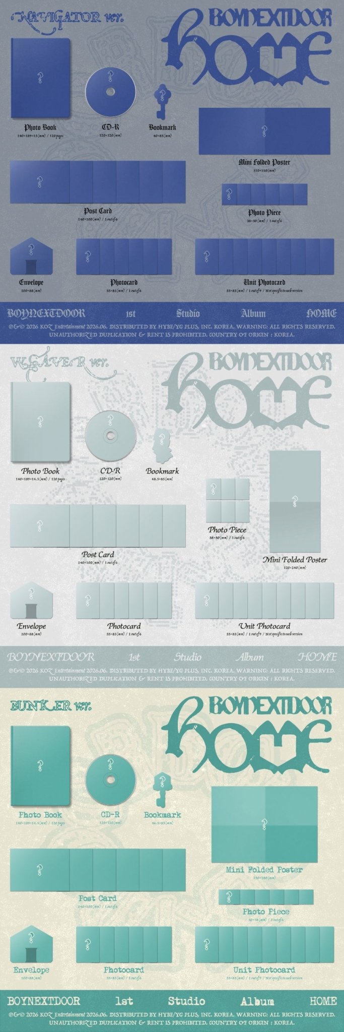 (Pre Order) BoyNextDoor - Home: Standard Ver. - KPop Idol