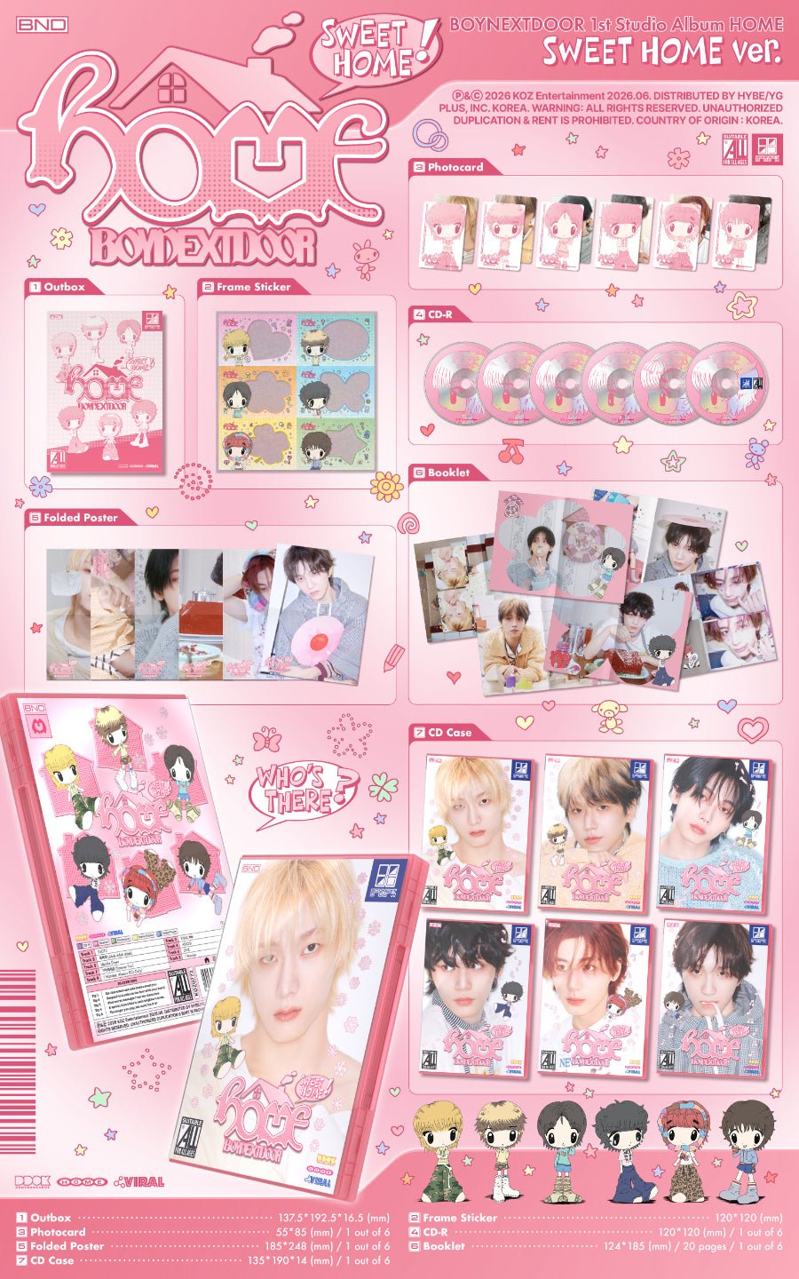 (Pre Order) BoyNextDoor - Home: Sweet Home Ver. - KPop Idol