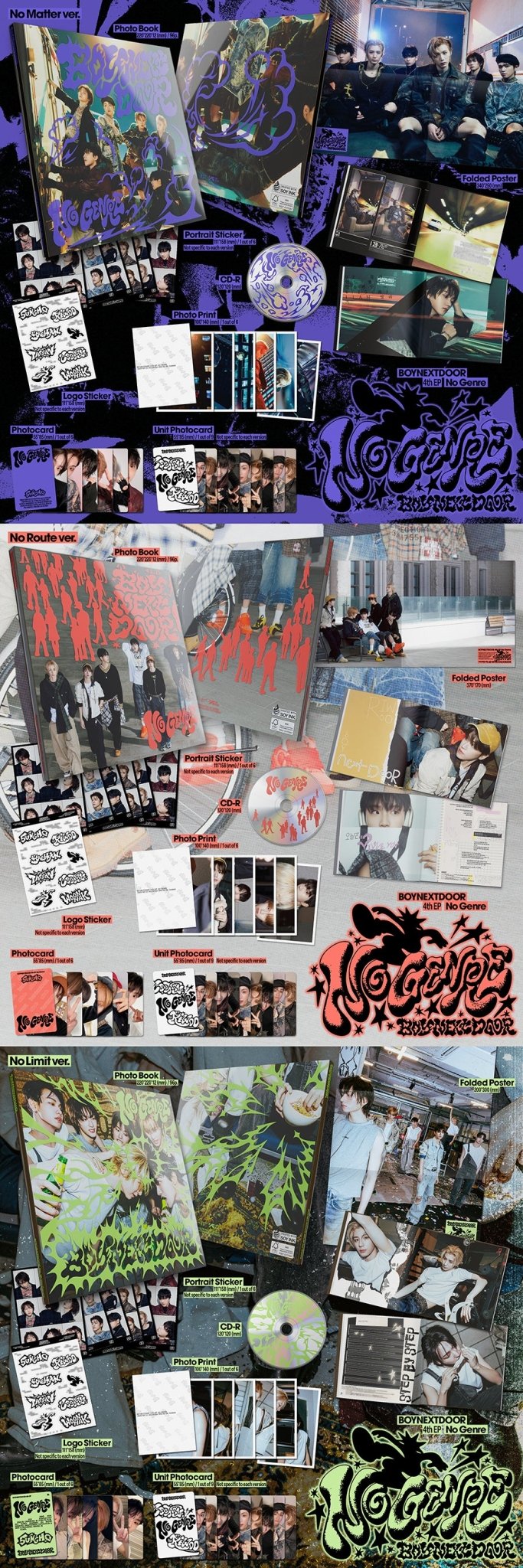 (Pre Order) BoyNextDoor - No Genre (random version) - KPop Idol
