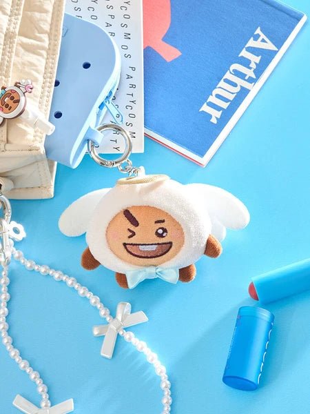 (Pre Order) BT21 - Angel & Villains: Angel PLUSH KEYRING - KPop Idol