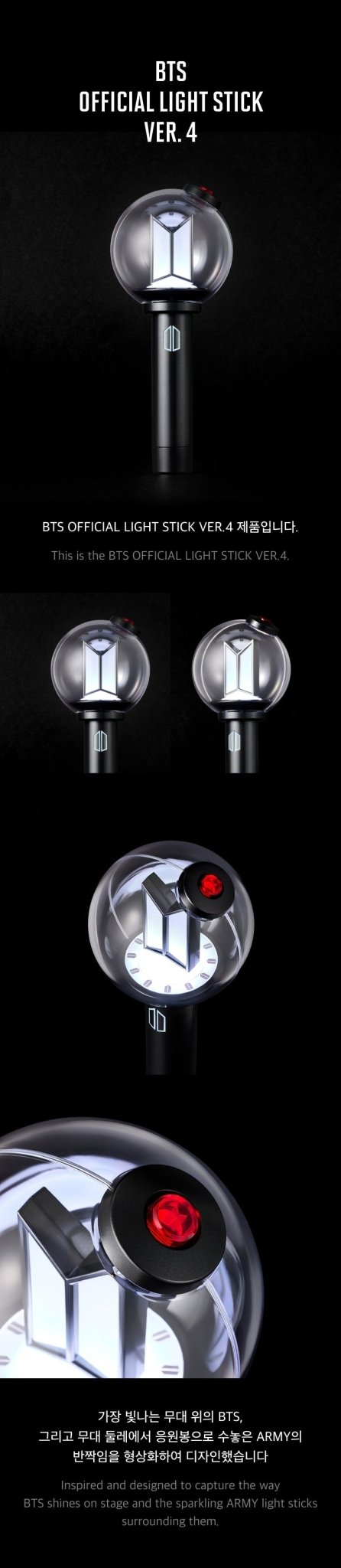 (Pre Order) BTS Official Lightstick – Army Bomb Ver.4 (Limited Stock) - KPop Idol