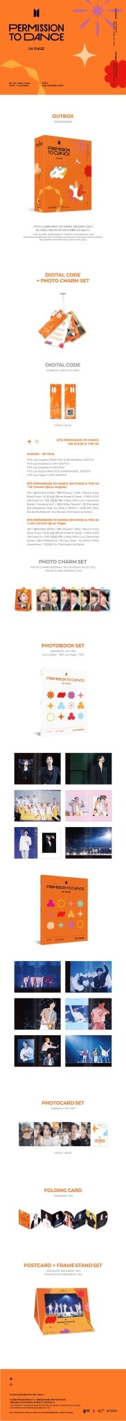(Pre - Order) BTS PERMISSION TO DANCE ON STAGE in THE US - KPop Idol