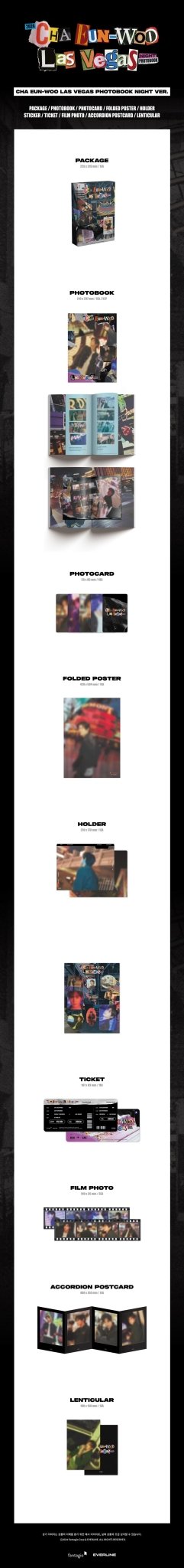 (Pre Order) Cha Eun Woo - Las Vegas Photobook (version choice) with Music Korea POB - KPop Idol