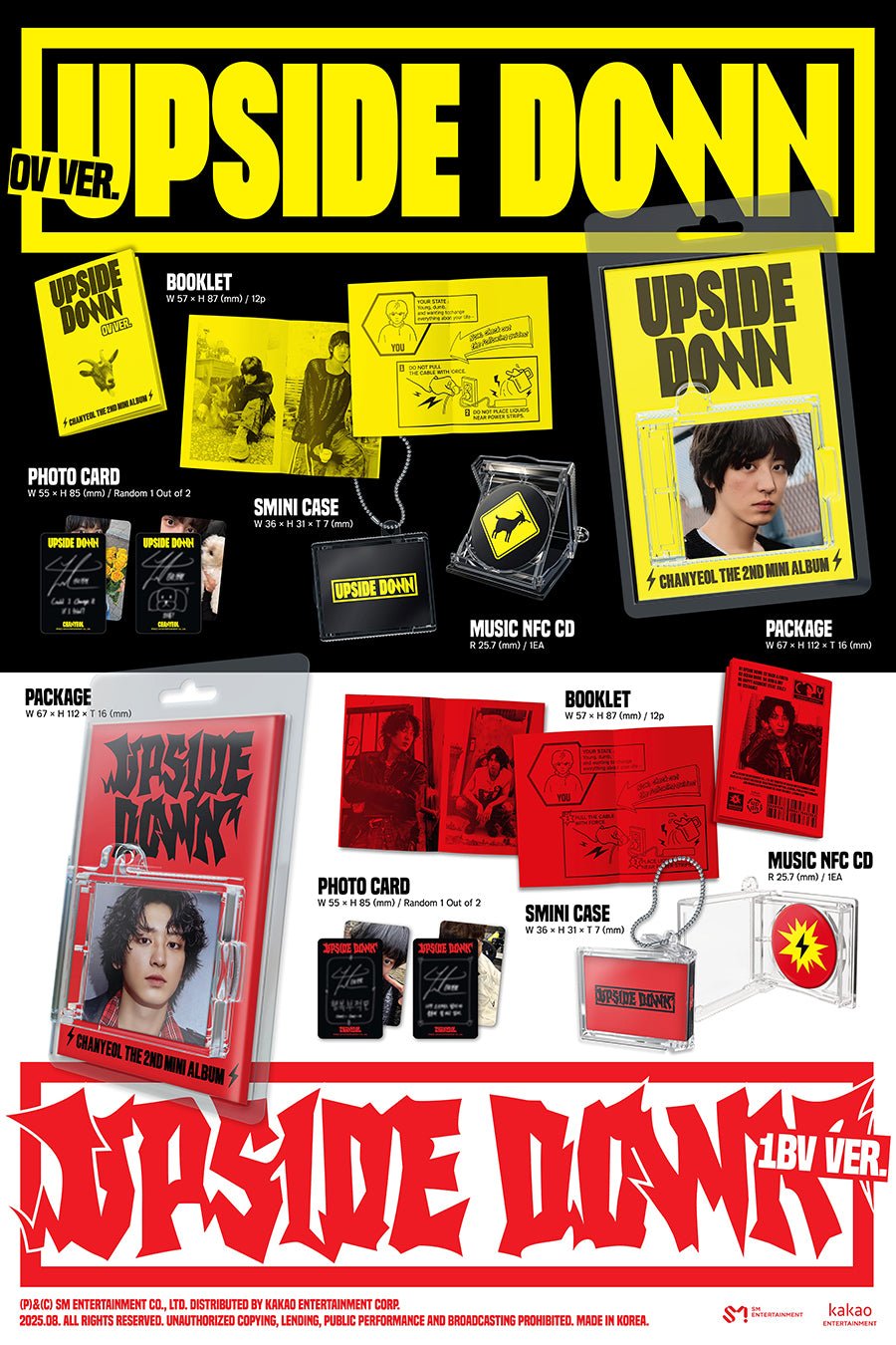 (Pre Order) Chanyeol - Upside Down (Smini Version) - KPop Idol