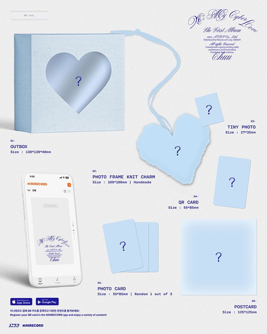 (Pre Order) CHUU - XO, My Cyberlove XO Version - KPop Idol