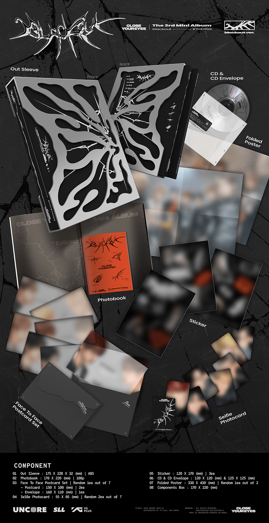 (Pre Order) Close Your Eyes - Blackout: blackout version - KPop Idol