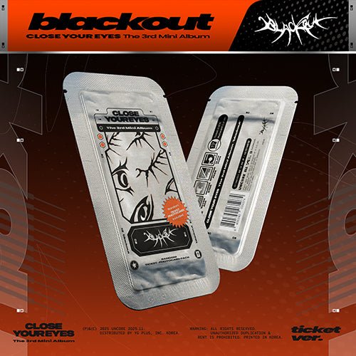 (Pre Order) Close Your Eyes - Blackout: ticket version - KPop Idol
