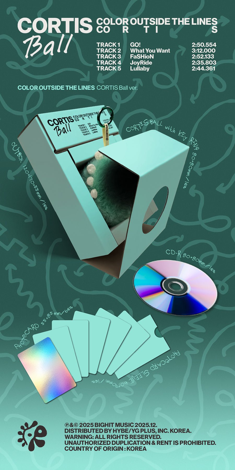 (Pre Order) Cortis - Color Outside The Lines CORTIS Ball Version - KPop Idol