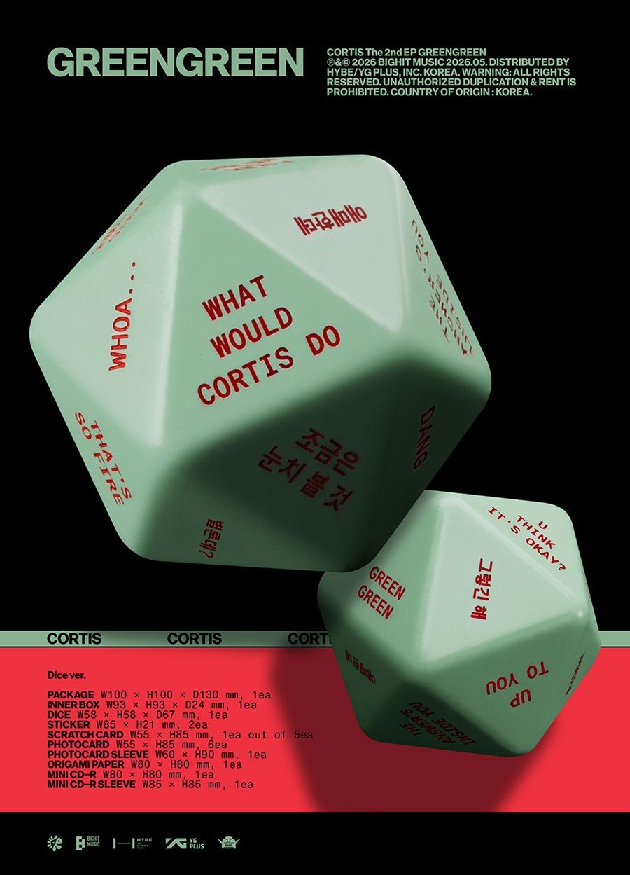 (Pre Order) Cortis - Greengreen: Dice ver. - KPop Idol