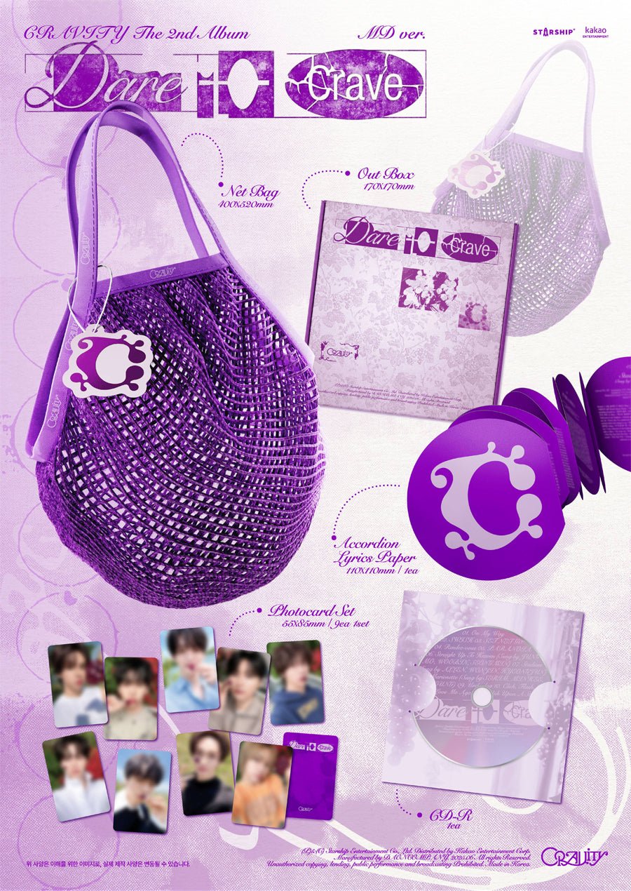 (Pre Order) Cravity: Dare to Crave - MD Version - KPop Idol