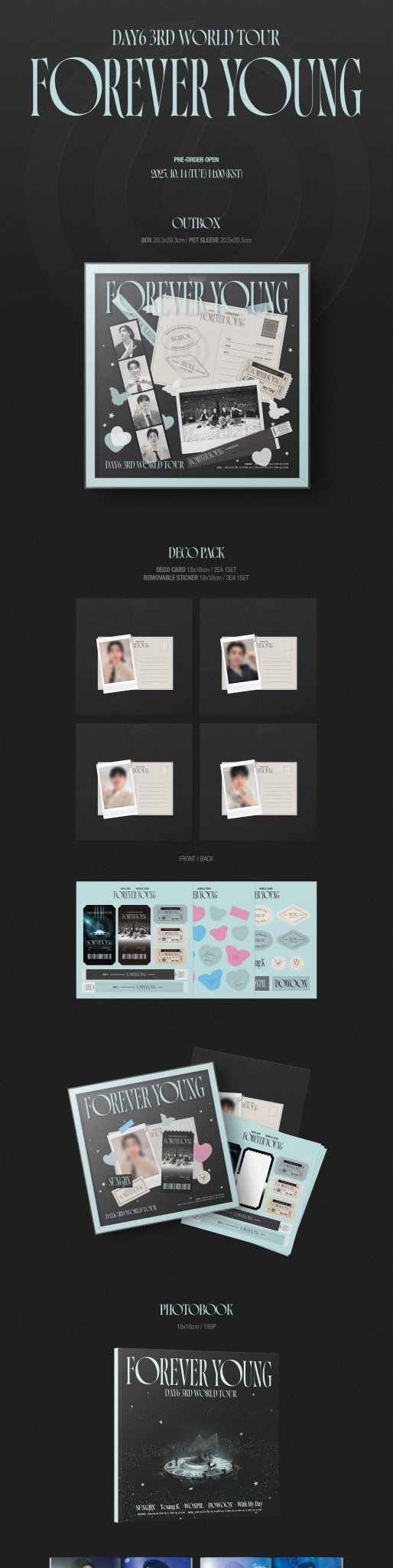 (Pre Order) Day6 - 3rd World Tour Forever Young Blu - Ray with POB - KPop Idol