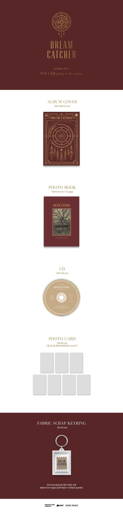 (Pre Order) Dreamcatcher - Fall Asleep in the Mirror ( 2nd Single Repackage) - KPop Idol