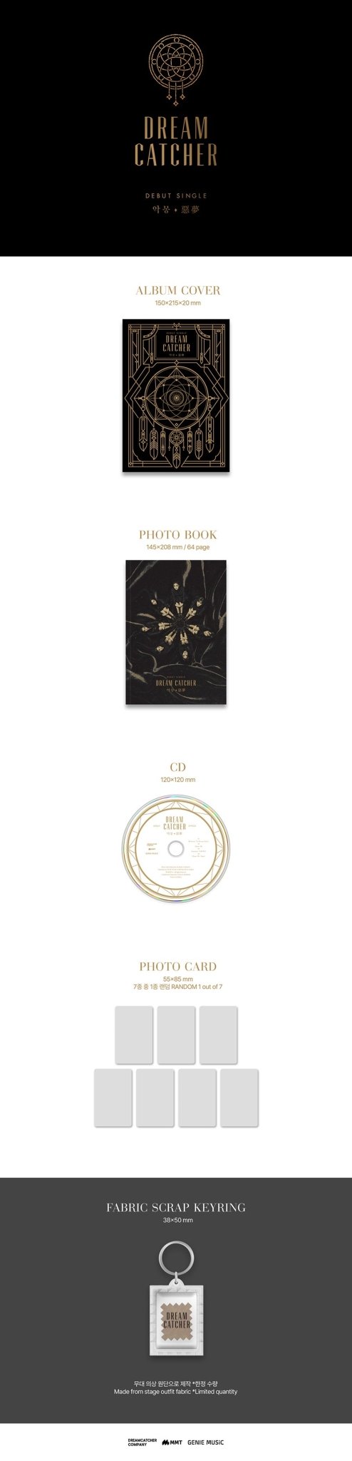 (Pre Order) Dreamcatcher - Nightmare ( Debut Single Repackage) - KPop Idol