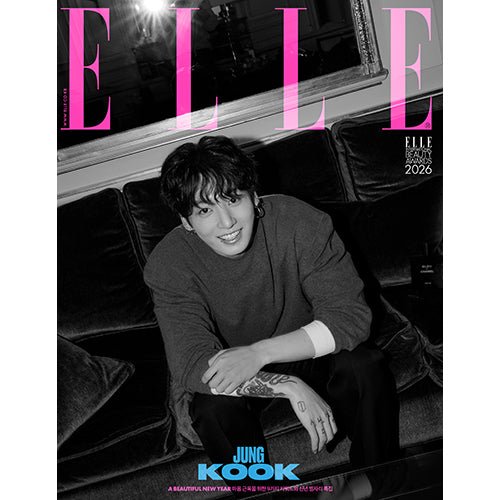(Pre Order) Elle Korea Magazine JAN26. Cover: Jung Kook of BTS (version choice) - KPop Idol