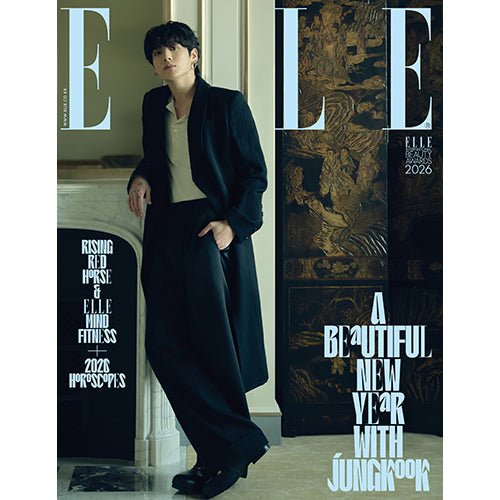 (Pre Order) Elle Korea Magazine JAN26. Cover: Jung Kook of BTS (version choice) - KPop Idol
