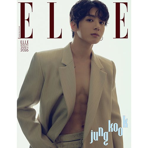 (Pre Order) Elle Korea Magazine JAN26. Cover: Jung Kook of BTS (version choice) - KPop Idol