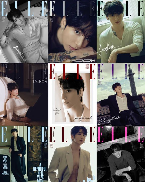 (Pre Order) Elle Korea Magazine JAN26. Cover: Jung Kook of BTS (version choice) - KPop Idol