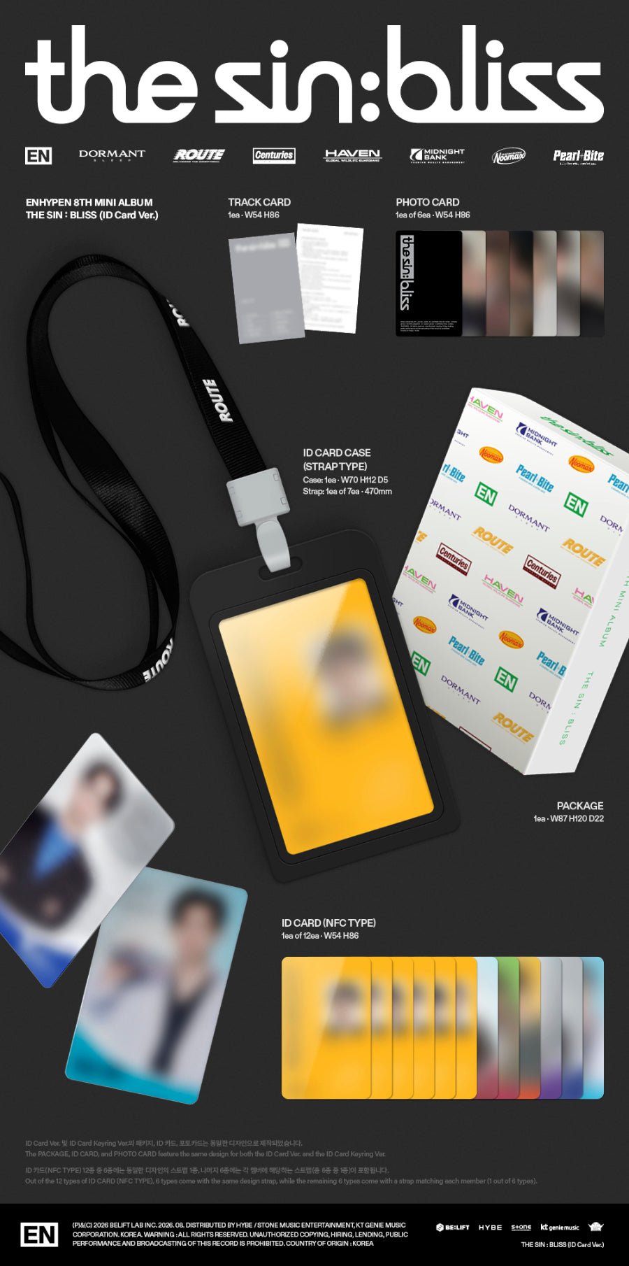 (Pre Order) Enhypen - The Sin: Bliss - ID Card Ver. - KPop Idol