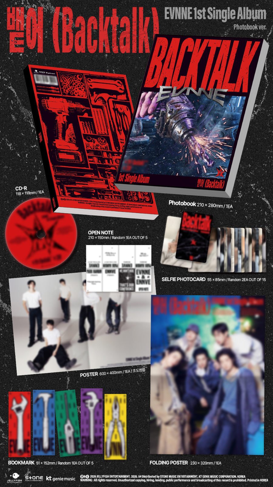 (Pre Order) EVNNE - Backtalk: Standard Album - KPop Idol