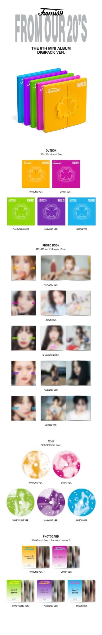 (Pre Order) fromis_9 - From Our 20s Digipack Version (random cover) - KPop Idol