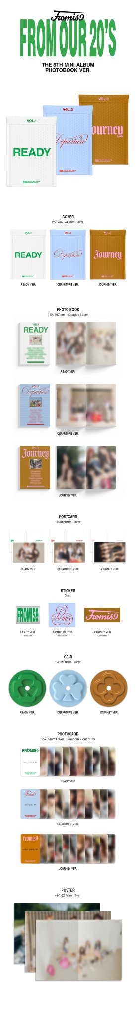 (Pre Order) fromis_9 - From Our 20s Photobook Version (random cover) - KPop Idol