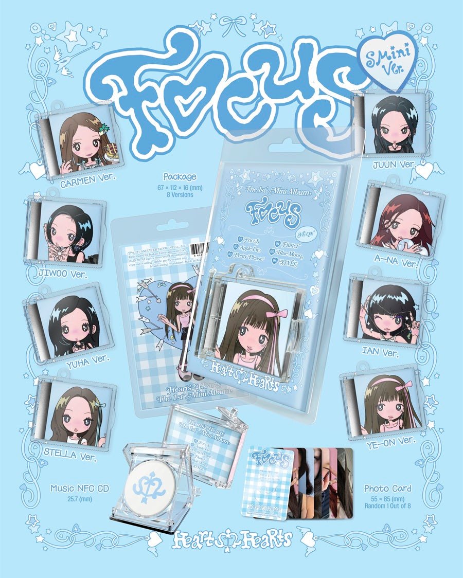 (Pre Order) Hearts2Hearts - Focus SMini Version - KPop Idol