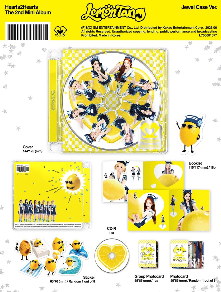 (Pre Order) Hearts2Hearts - Lemon Tang: Jewel Case Ver. - KPop Idol