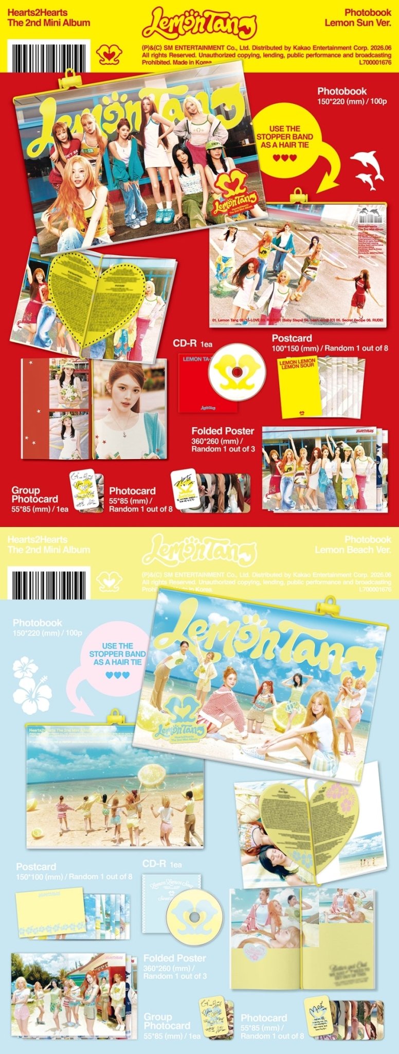 (Pre Order) Hearts2Hearts - Lemon Tang: Photobook Ver. - KPop Idol