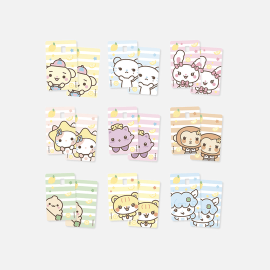 (Pre Order) Hearts2Hearts - Lemon Tang Pop Up Official MD: CARD COVER STICKER SET