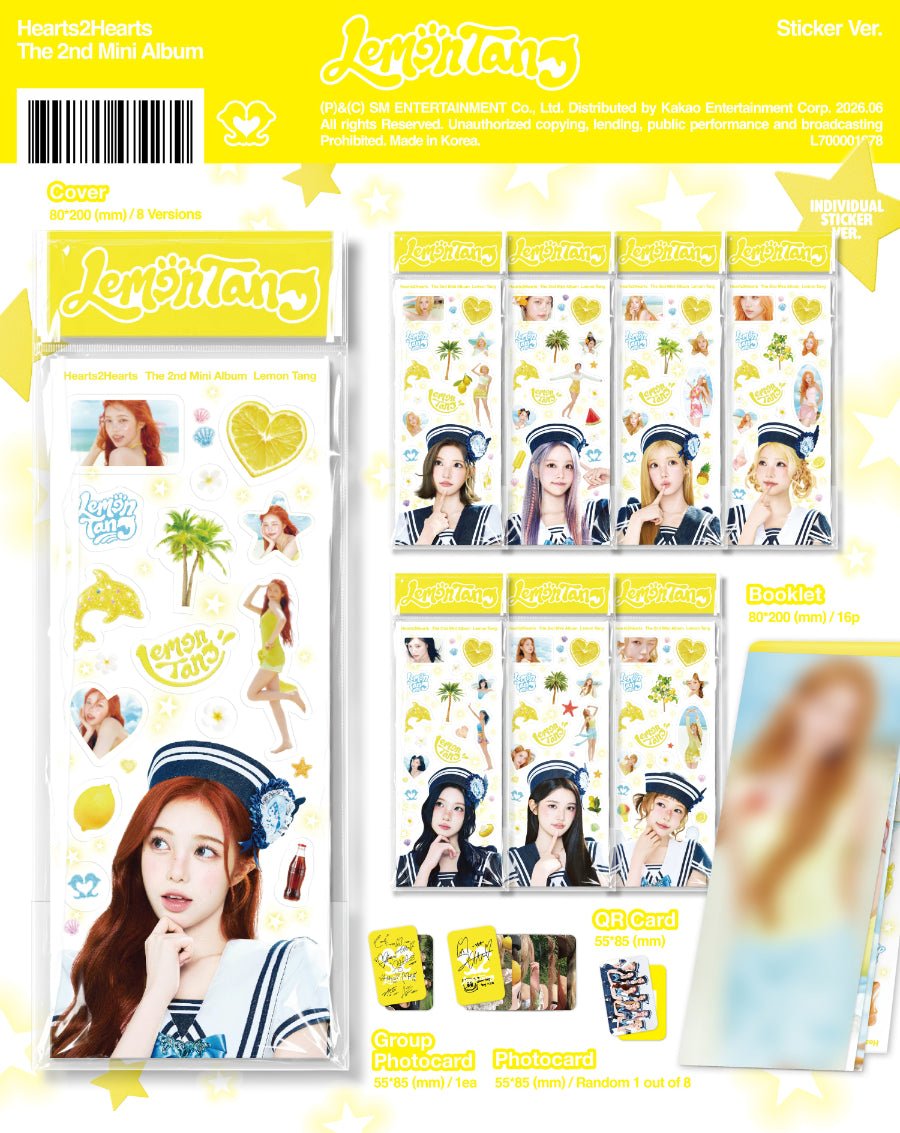 (Pre Order) Hearts2Hearts - Lemon Tang: Sticker Ver. - KPop Idol