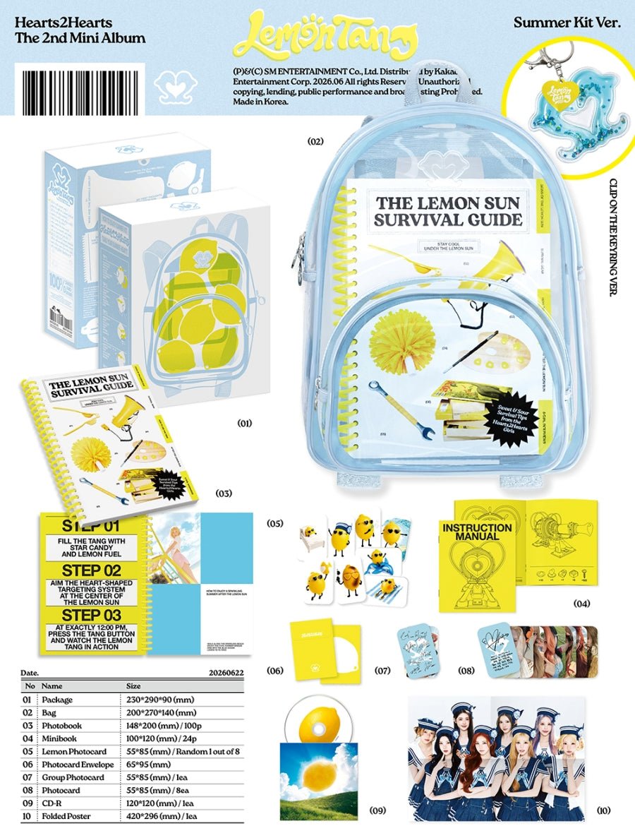 Hearts2Hearts - Lemon Tang: Summer KiT Ver. (Limited) - KPop Idol
