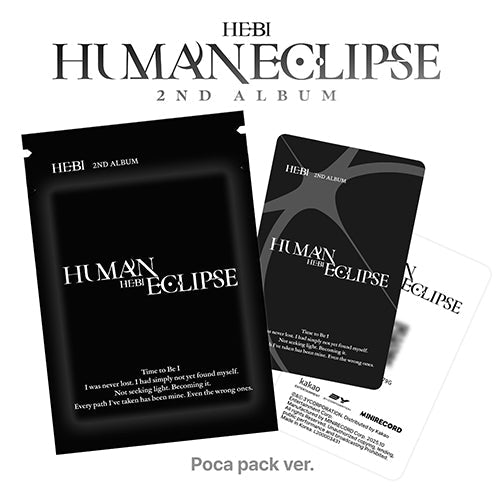 (Pre Order) Hebi - Human Eclipse Poca Pack Version - KPop Idol