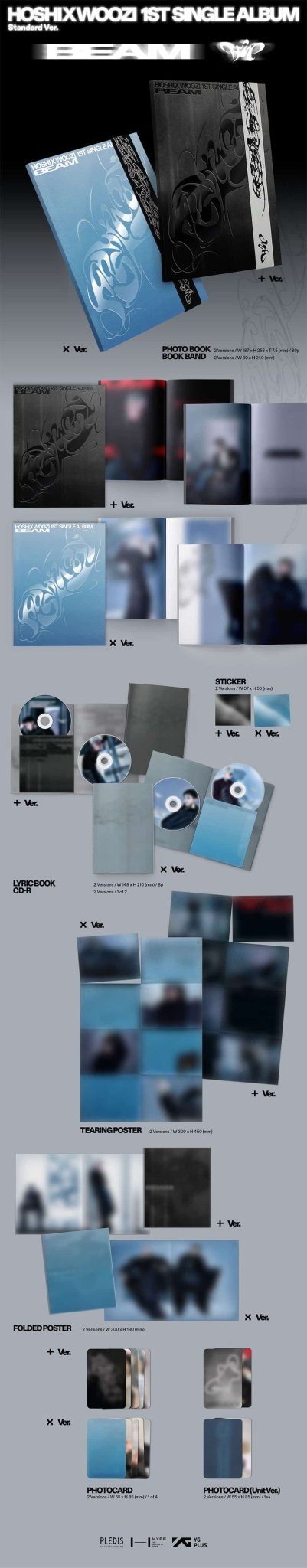 (Pre Order) Hoshi & Woozi - Beam (photobook version/ random cover) - KPop Idol