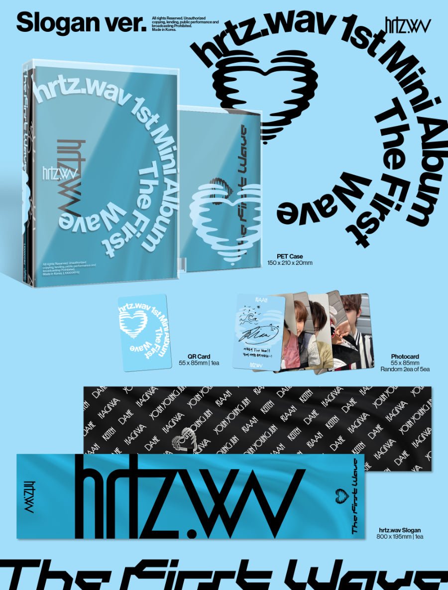 (Pre Order) hrtz.wav - The First Wave Slogan ver. - KPop Idol
