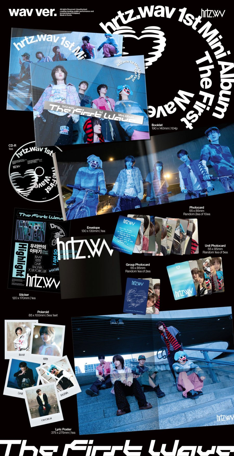 (Pre Order) hrtz.wav - The First Wave Wav ver - KPop Idol