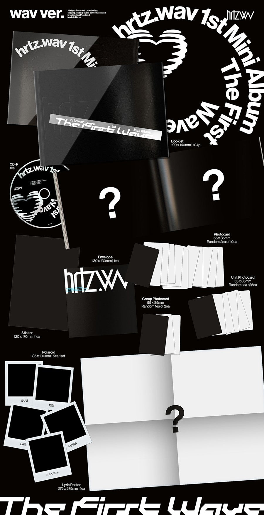 (Pre Order) hrtz.wav - The First Wave Wav ver - KPop Idol