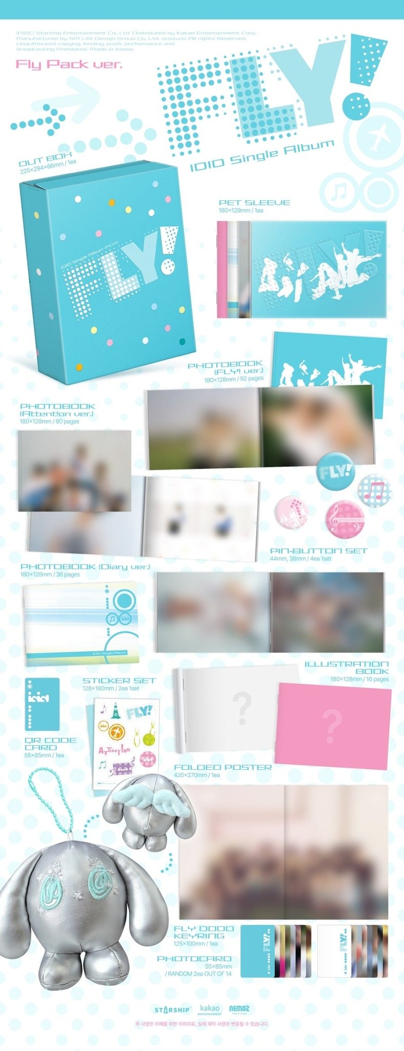 (Pre Order) IDID - Fly! : Fly Pack Ver. - KPop Idol